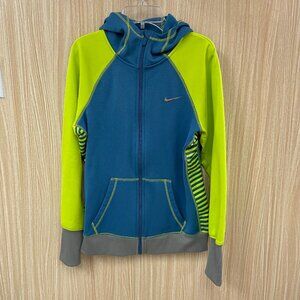 Nike Blue Colorblock Hoodie size Medium